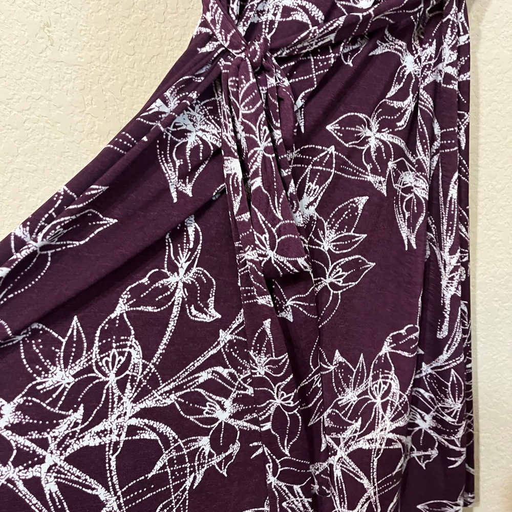 41 Hawthorn Kassidy Faux Wrap Dress EUC medium plum - Picture 4 of 8